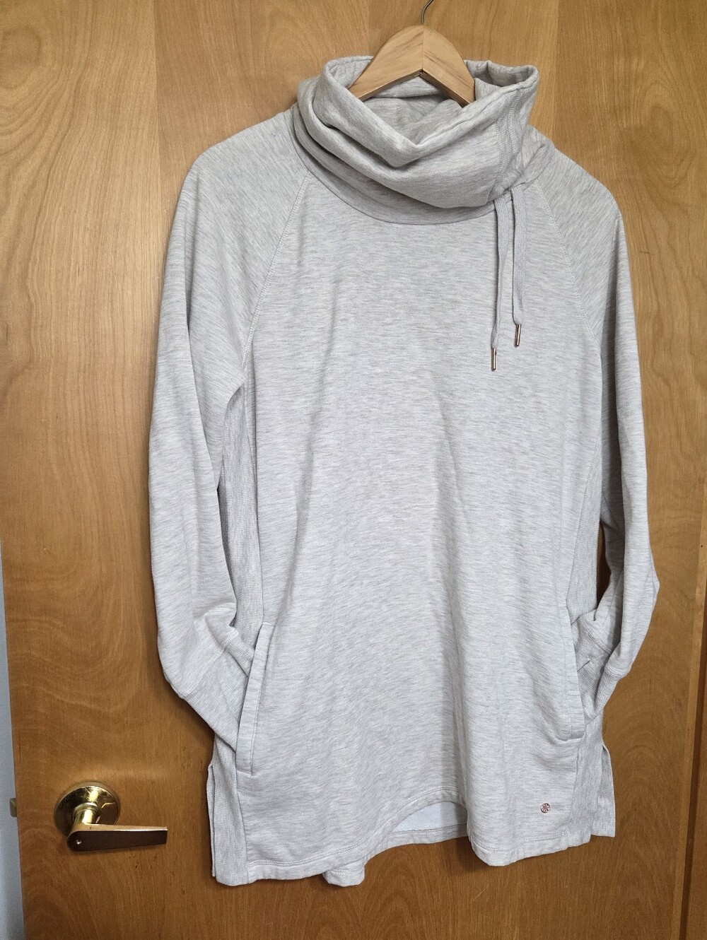 Womens Shambhala Cowl Neck Long Pullover Size Large